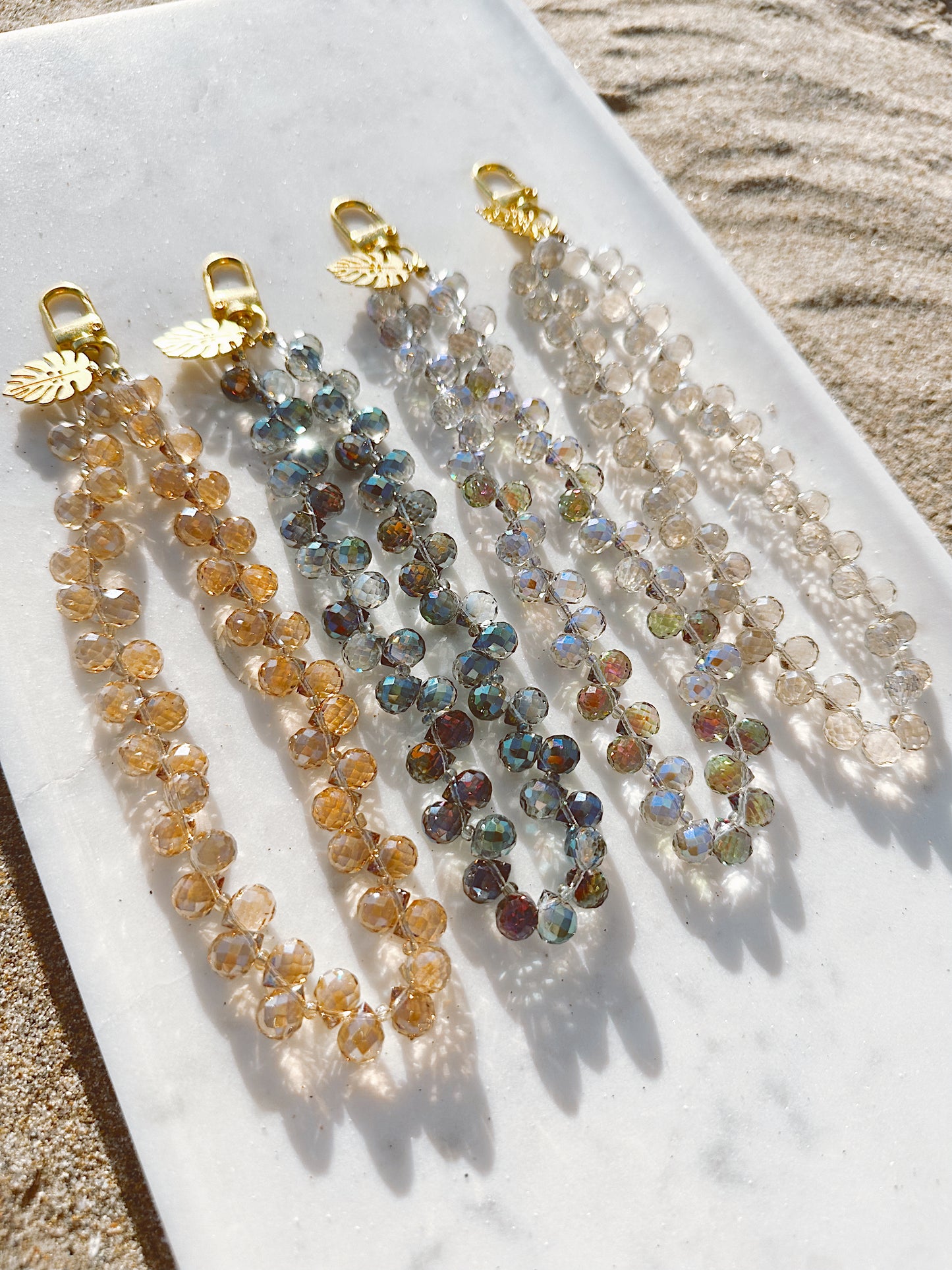 Nude Lux Phone Wristlet – Beaded Wrist Strap | Palmie