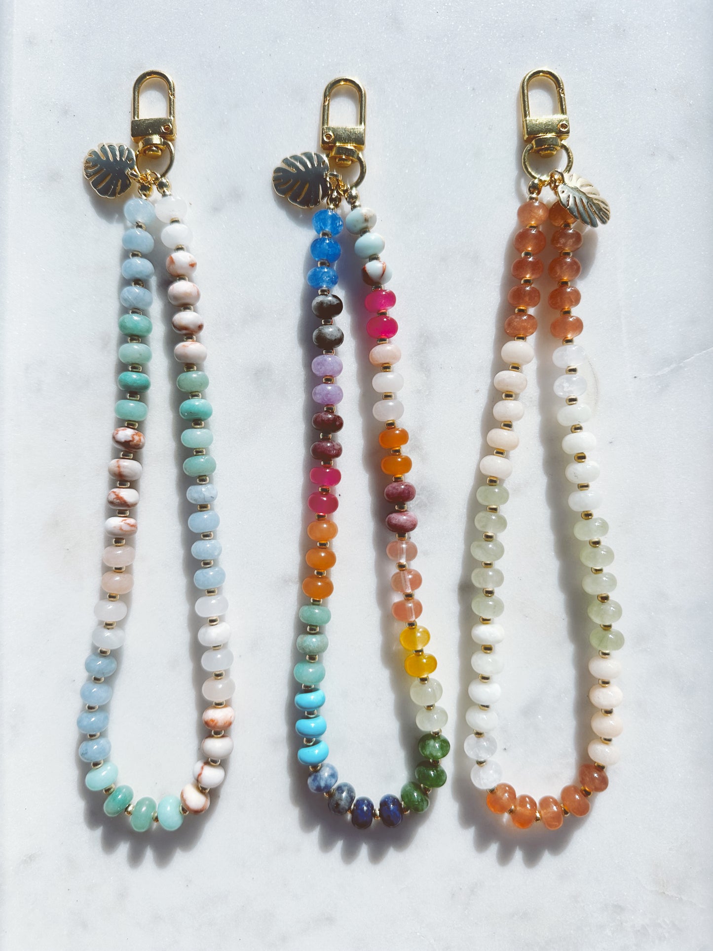 Crystal Cove Phone Wristlet – Coastal Stone Wrist Strap | Palmie